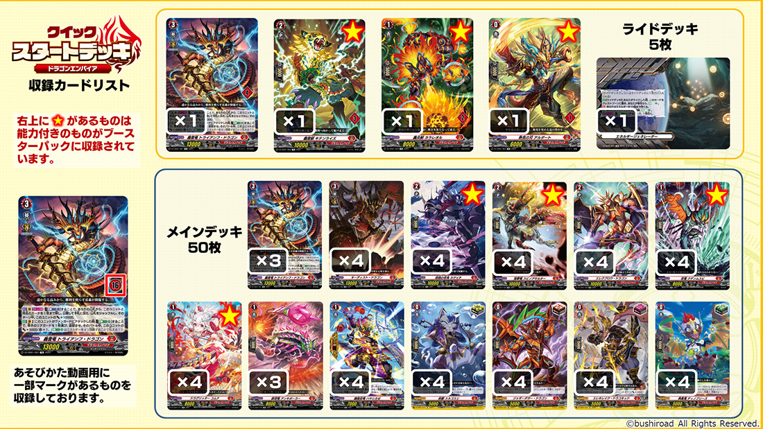 ドラゴンエンパイアの収録カード